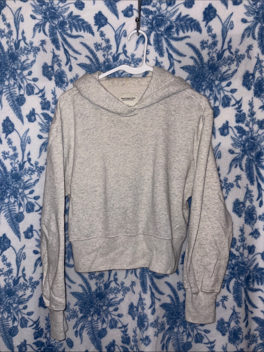 Abercrombie & Fitch Light Gray Hooded Pullover